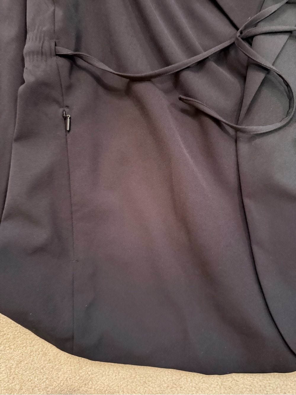 Athleta Black Tie-Waist Blazer Jacket size 18 NWT - Picture 3 of 5